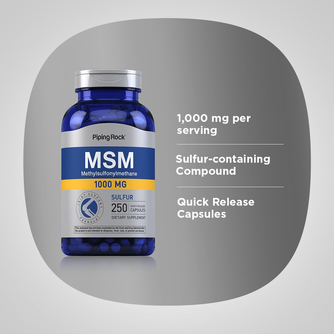 MSM 1000mg Capsules 250 Count G29930