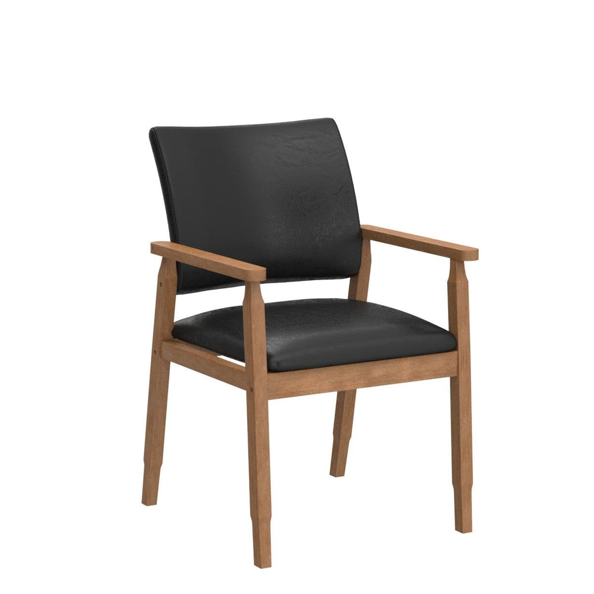 Black PU Leather Dining Chairs Set of 4 M271204