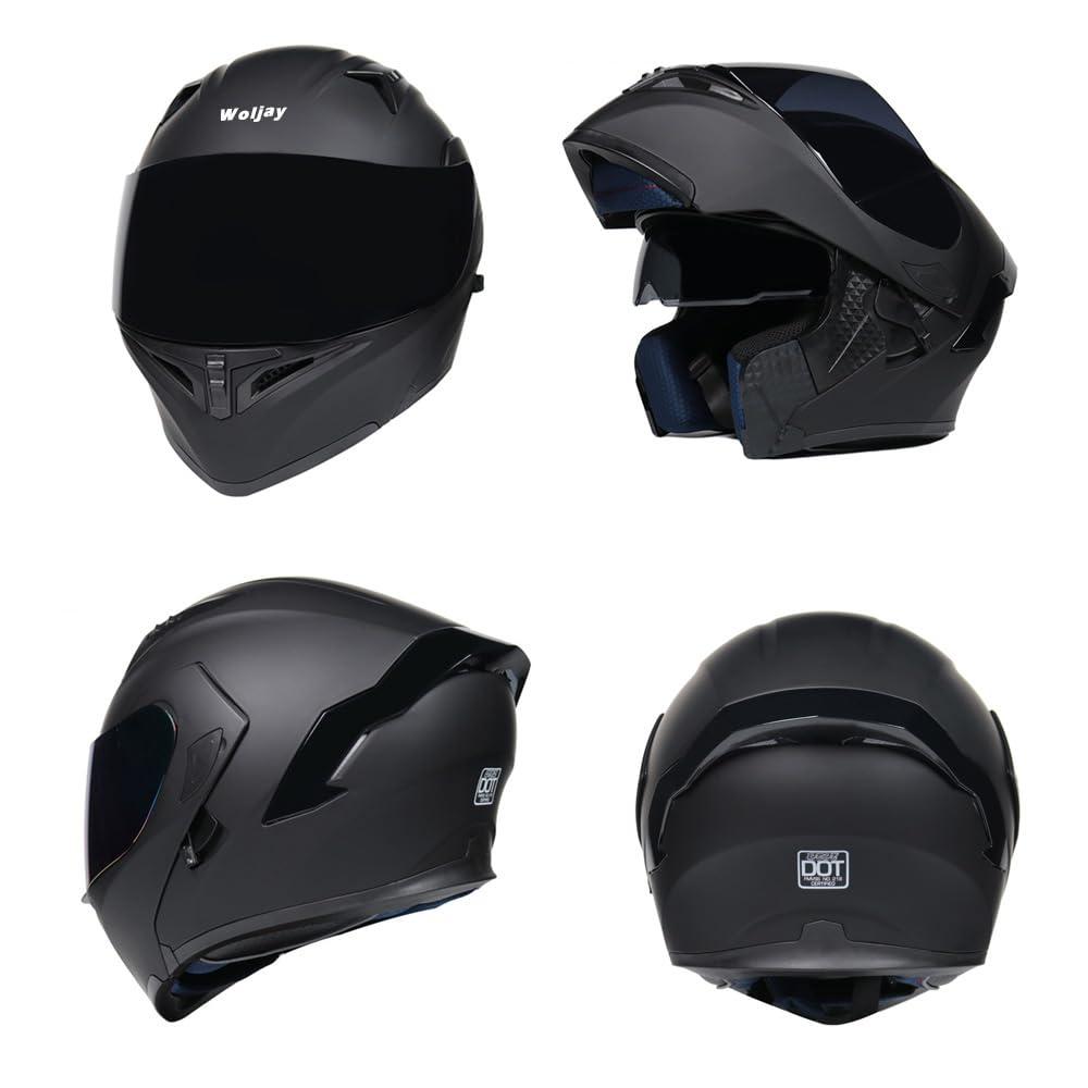 Flip Up Modular Motorcycle Helmet Dual Visor X7630