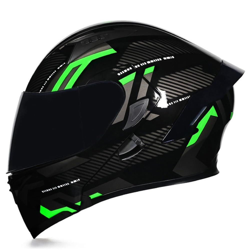 Flip Up Modular Motorcycle Helmet Dual Visor X7630