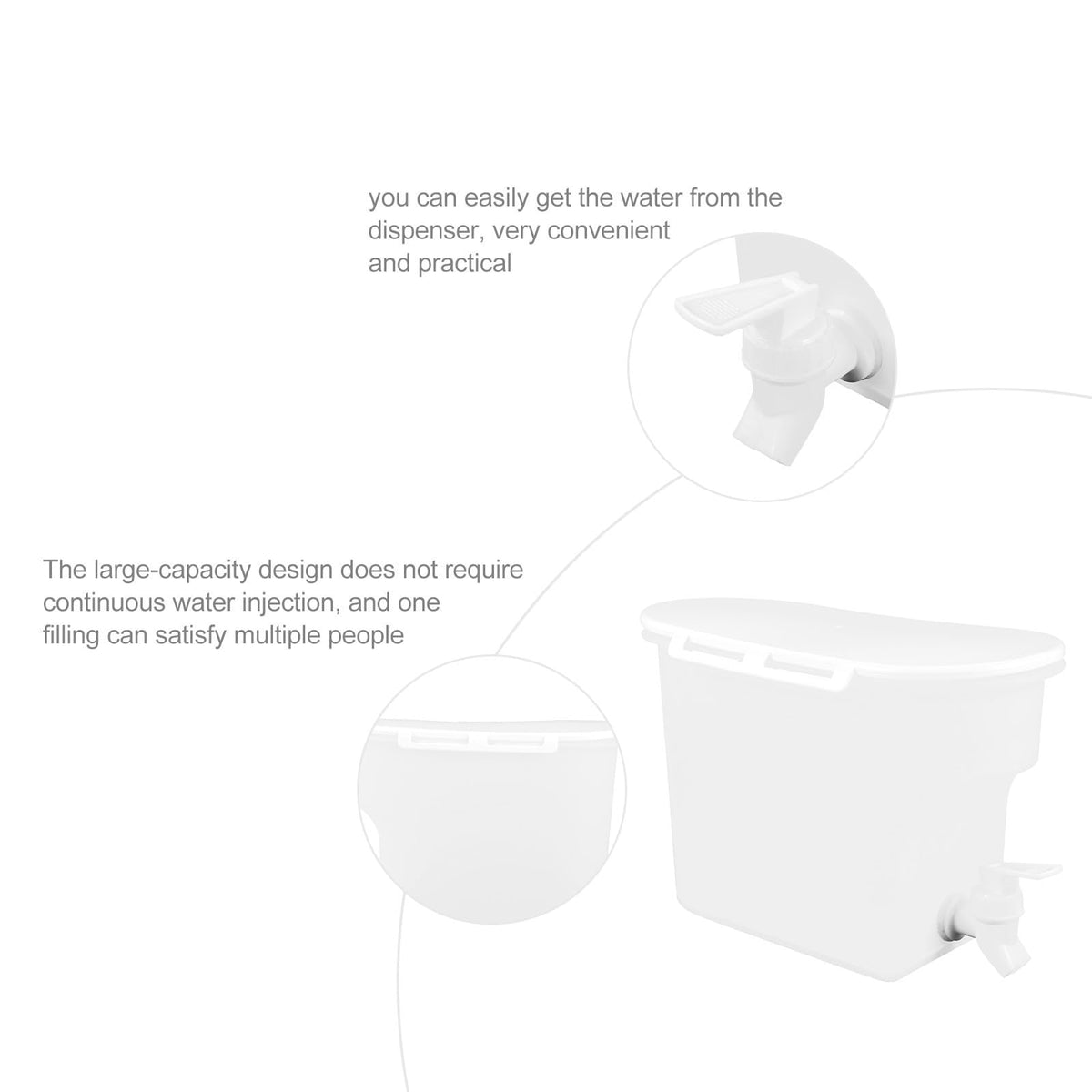 Cold Water Pitcher with Faucet L68005
