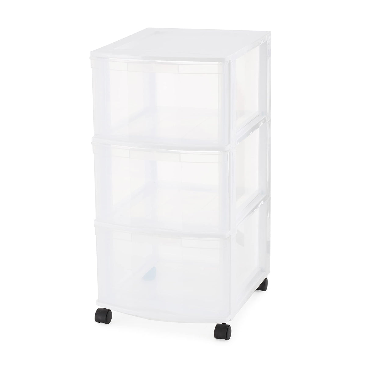 3 Drawer Plastic Rolling Organizer Cart S69579