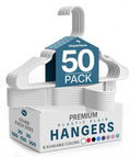Plastic Hangers 50 Pack White X717139