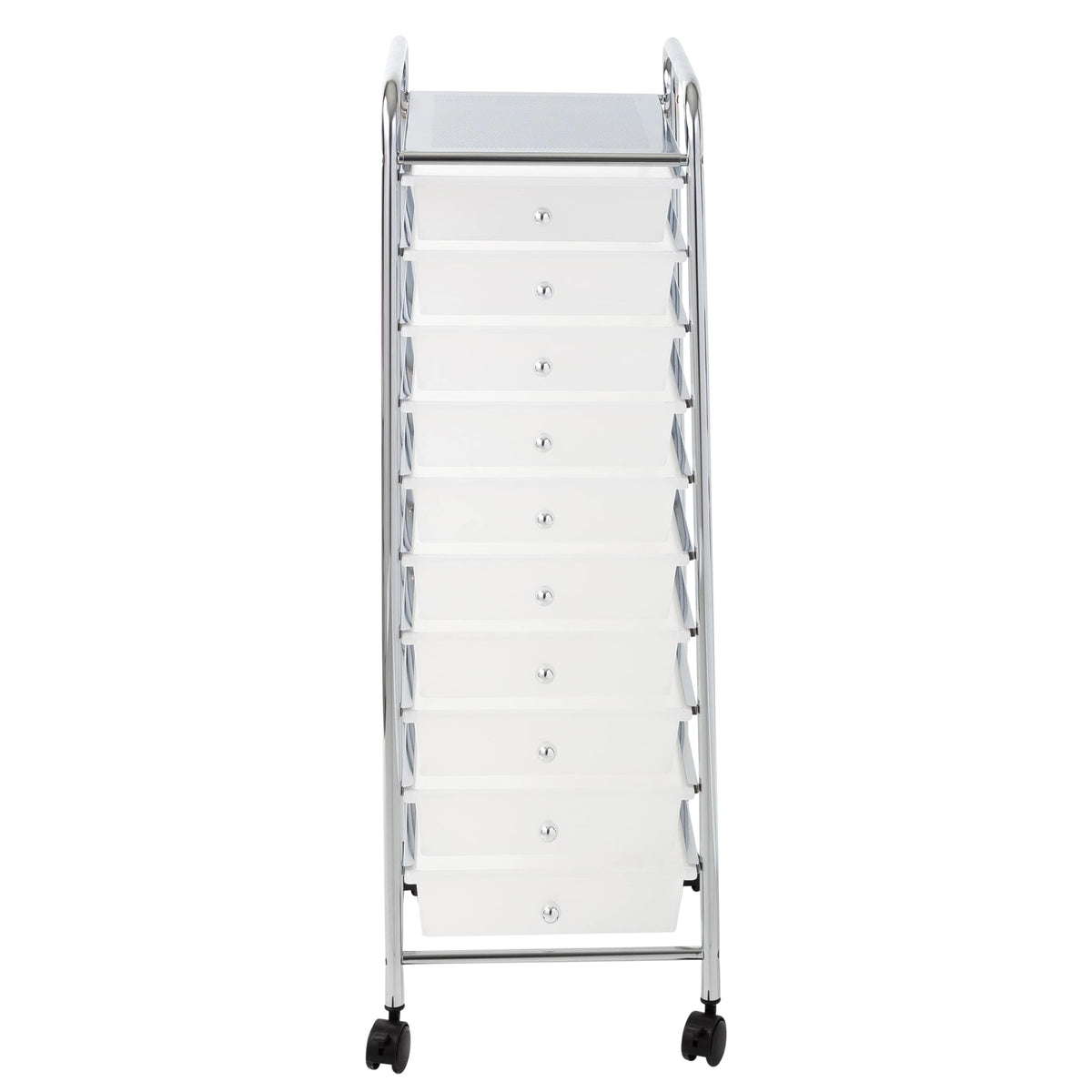 10 Drawer Rolling Storage Cart with Locking Wheels Q51289