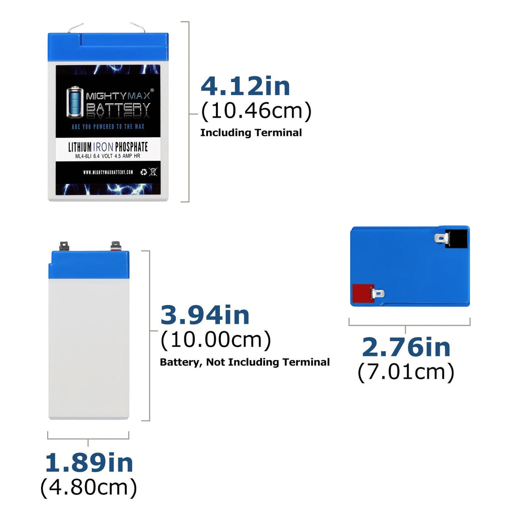 6V 4.5AH Lithium Replacement Battery O29231
