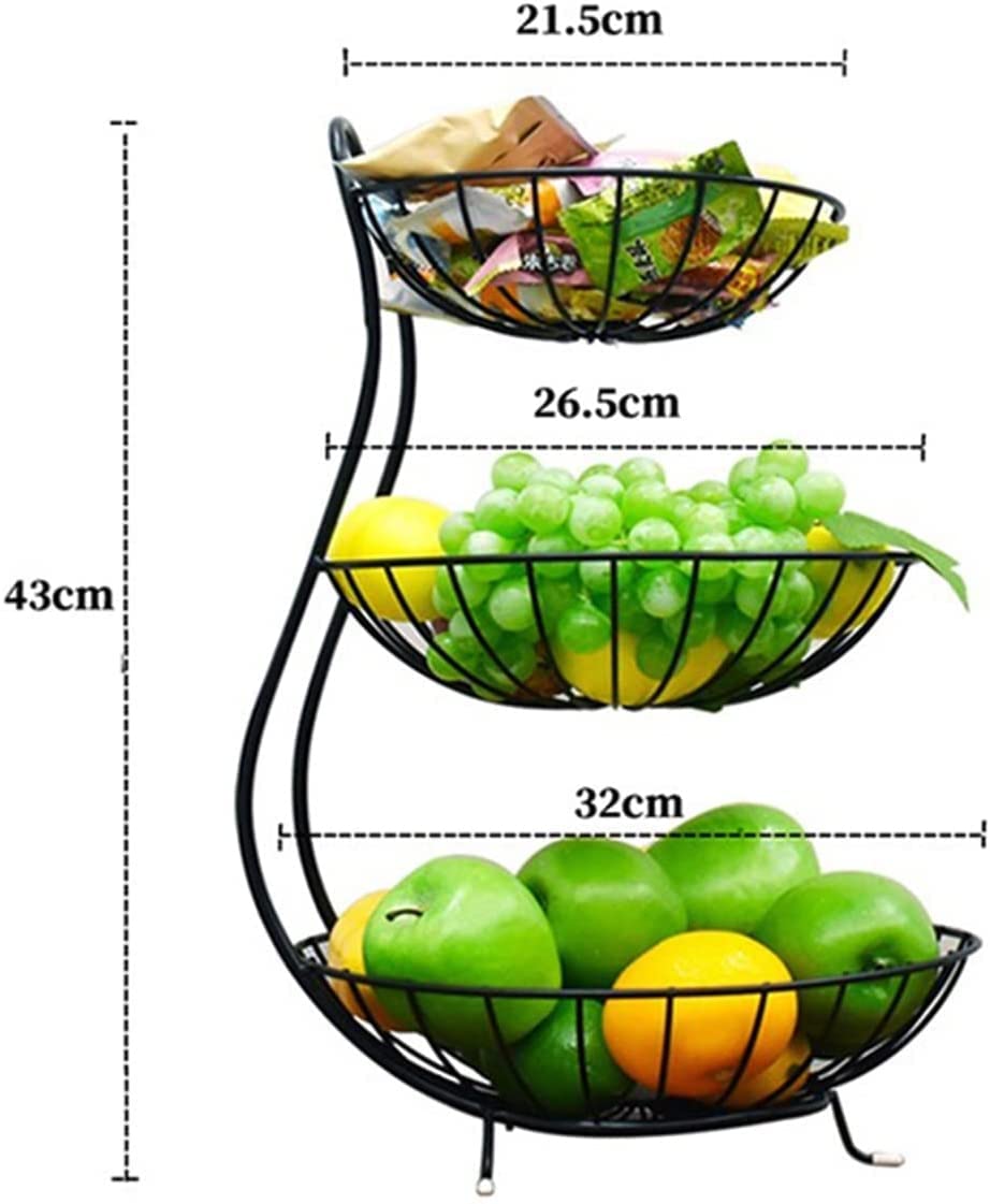 3 Tier Fruit Basket with Handle X652501