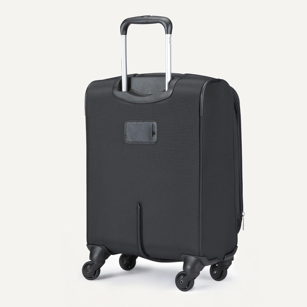 18" Medium Expandable Softside Suitcase with Spinner Wheels, Black W55201