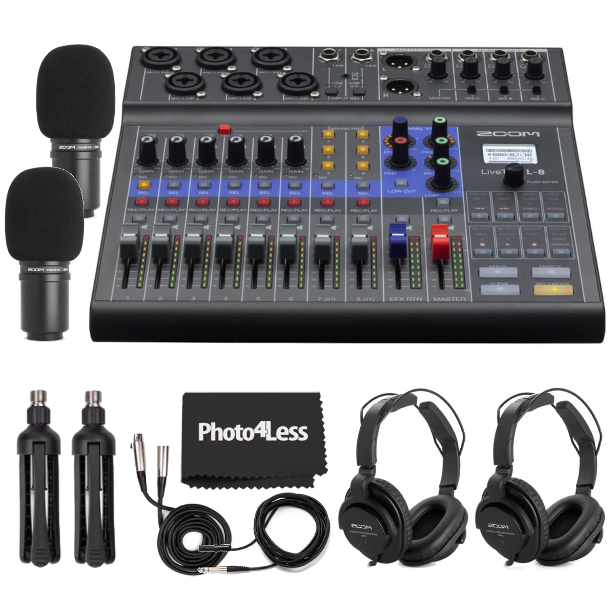 Portable 8-Channel Digital Mixer and Multitrack Recorder B5032