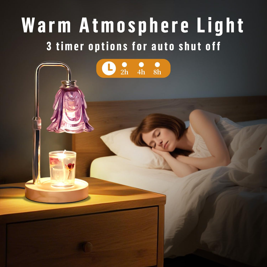 Adjustable Height Dimmable Candle Warmer Lamp with Timer C4208
