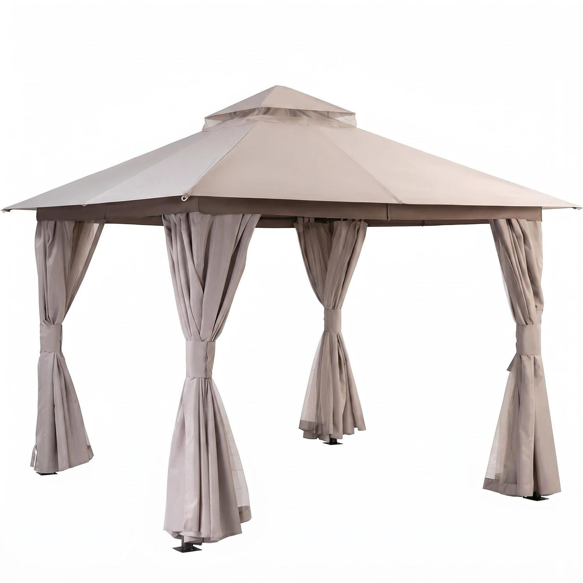 12x12 Metal Frame Gazebo Canopy Tent T130294
