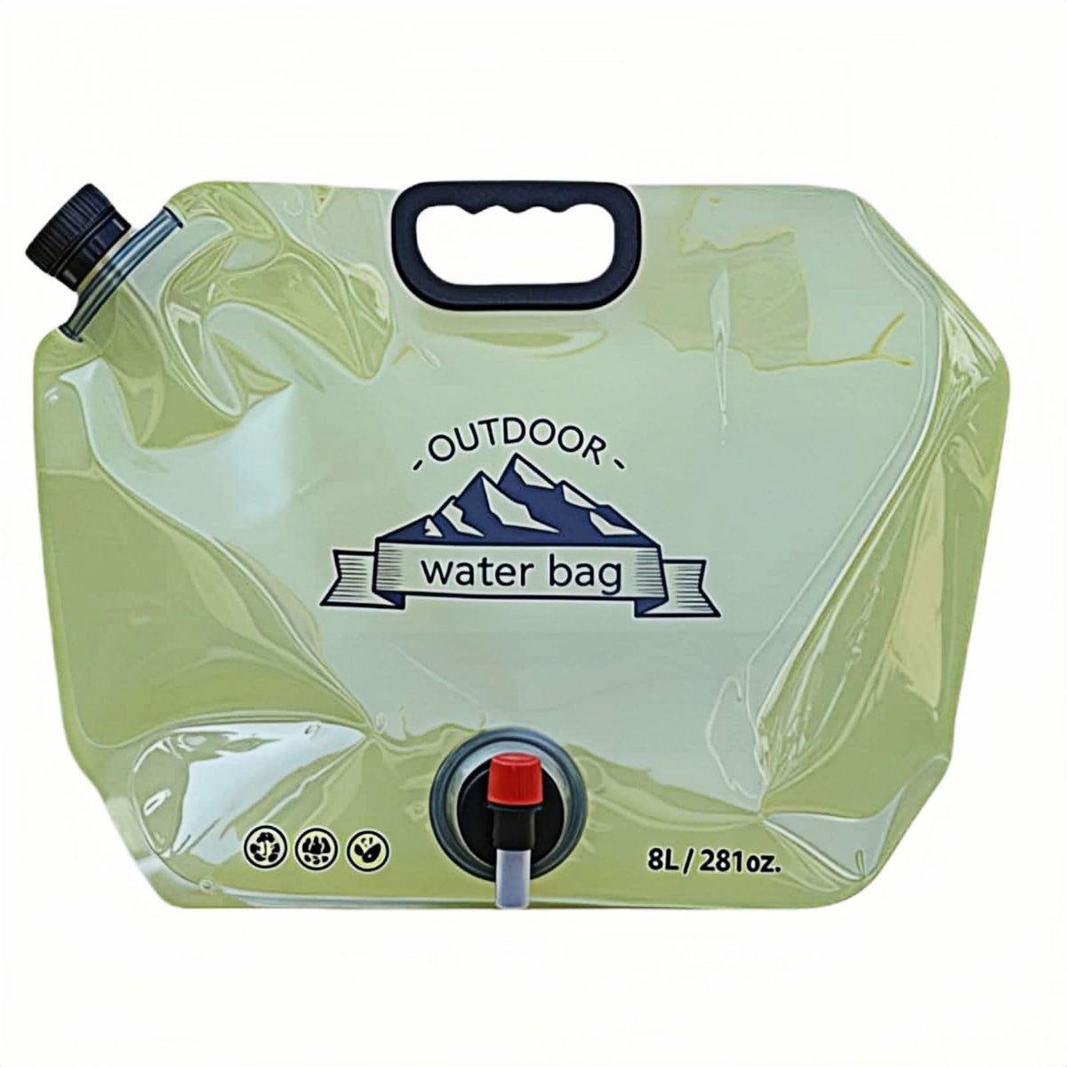 8L Collapsible BPA-Free Water Jug with Adjustable Faucet V127