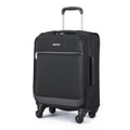 18" Medium Expandable Softside Suitcase with Spinner Wheels, Black W55201