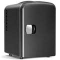 4L 6 Can Portable Mini Fridge Black O769662