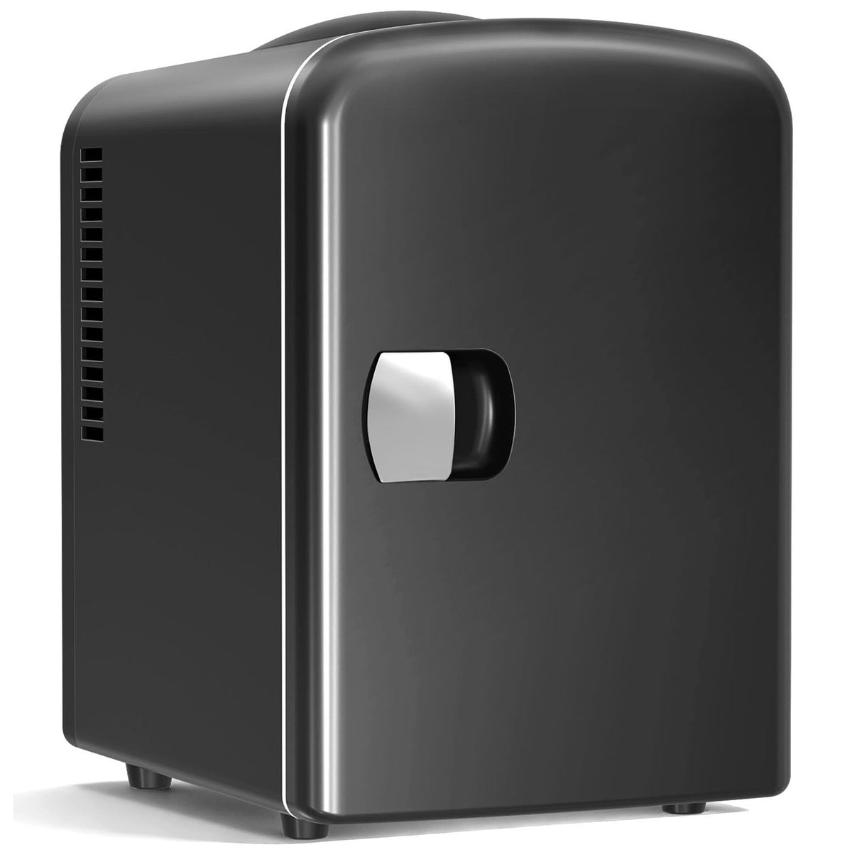 4L 6 Can Portable Mini Fridge Black O769662