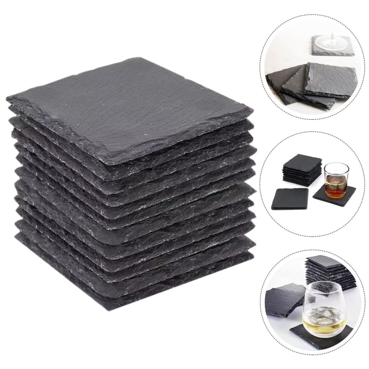 Natural Stone Coasters Set N449989
