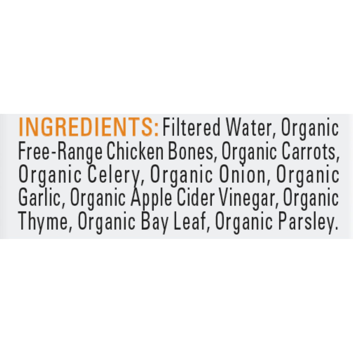 Organic Chicken Bone Broth No Salt Added 16.9oz 6 Pack J850678