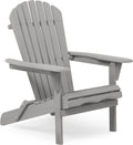 Wooden Folding Adirondack Chair Set of 2 Solid Cedar A106