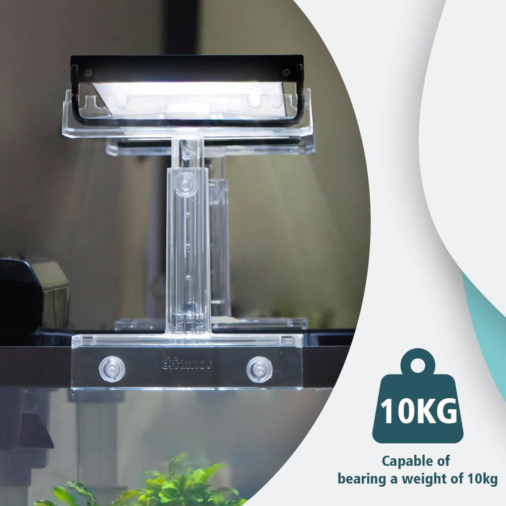 Adjustable Clear Acrylic Aquarium Light Riser Stand 2pcs Y2901