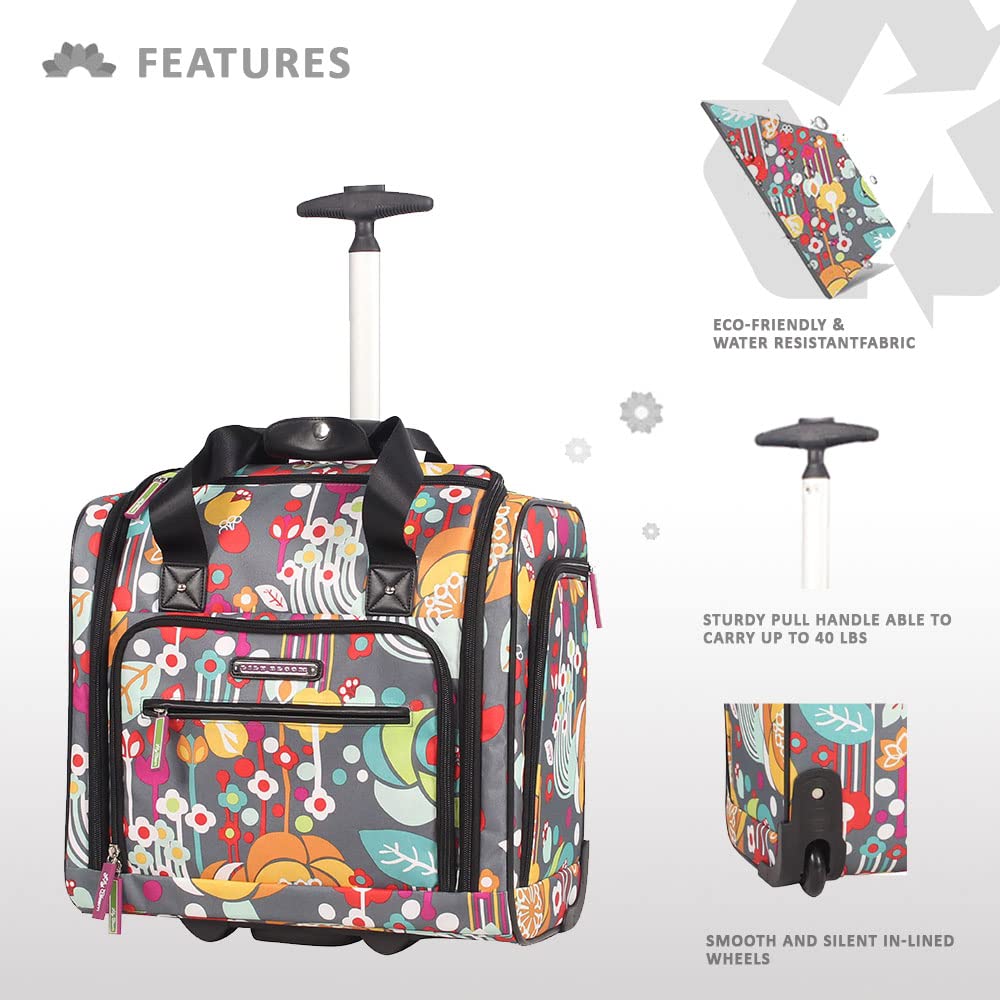 15 Inch Carry On Rolling Wheels Suitcase K245