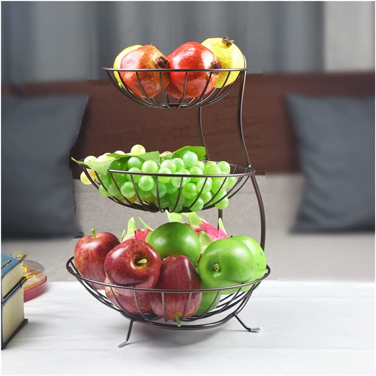 3 Tier Fruit Basket with Handle X652501