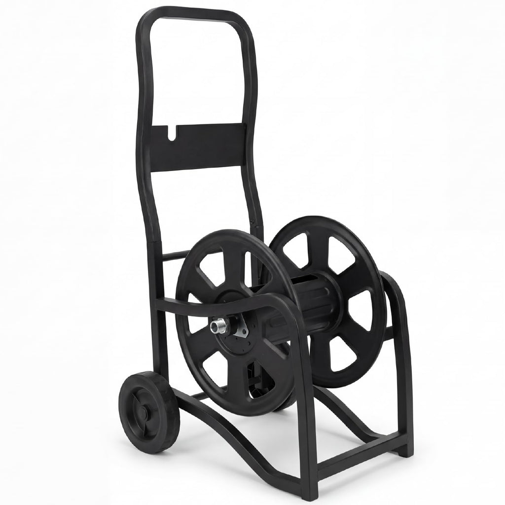 Heavy Duty Metal Garden Hose Reel Cart with Wheels, Holds 200FT Hose Y695