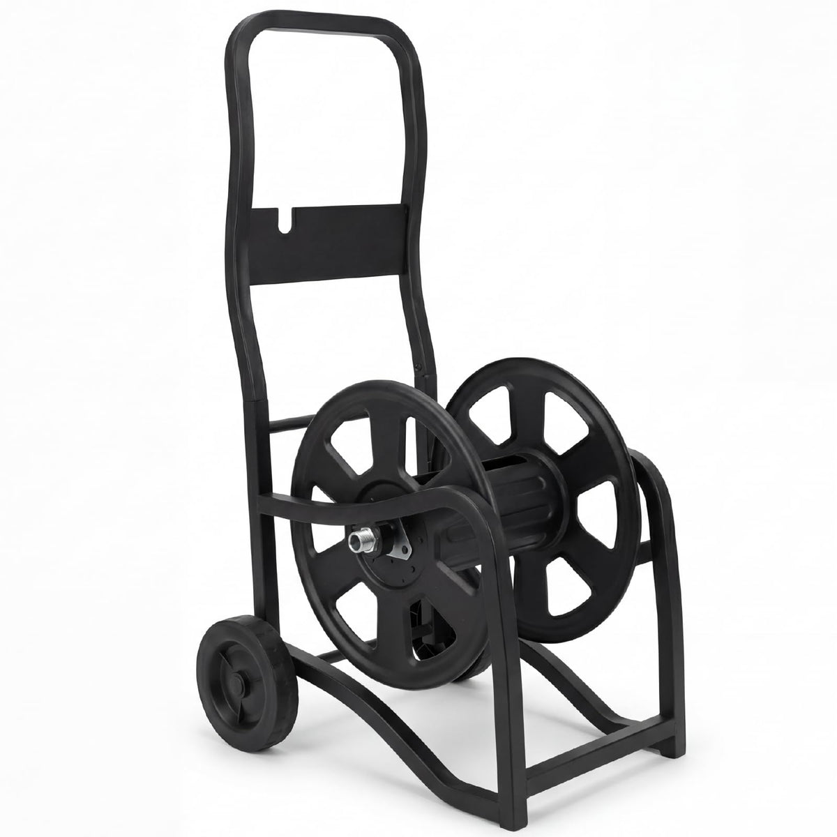 Heavy Duty Metal Garden Hose Reel Cart with Wheels, Holds 200FT Hose Y695
