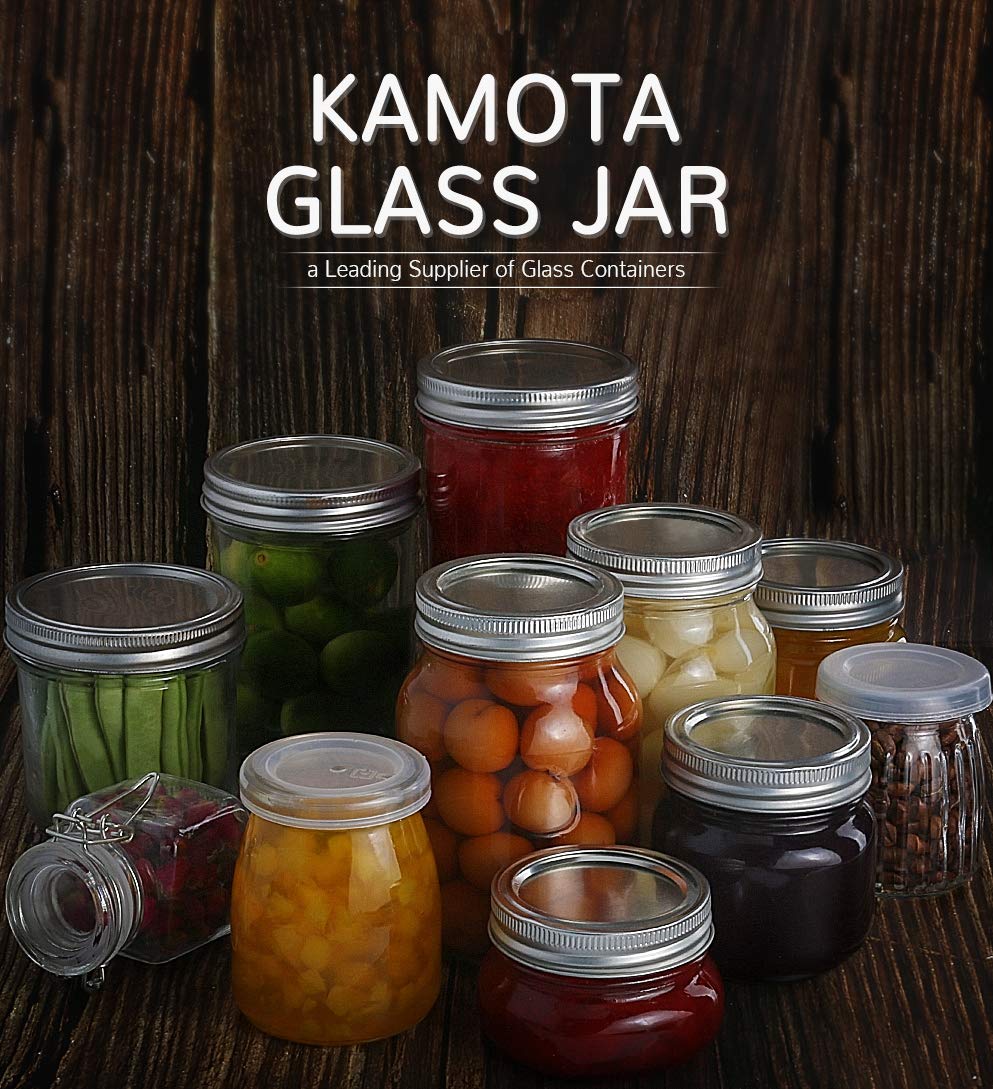 16oz Regular Mouth Mason Jars 12 Pack with Lids & Bands B7799