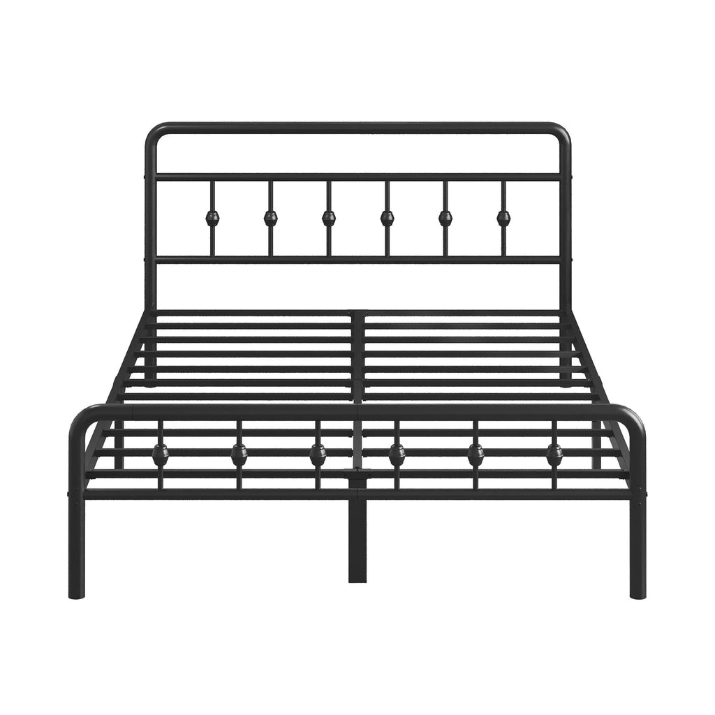 12 Inch Full Bed Frame with Headboard and Footboard P9106