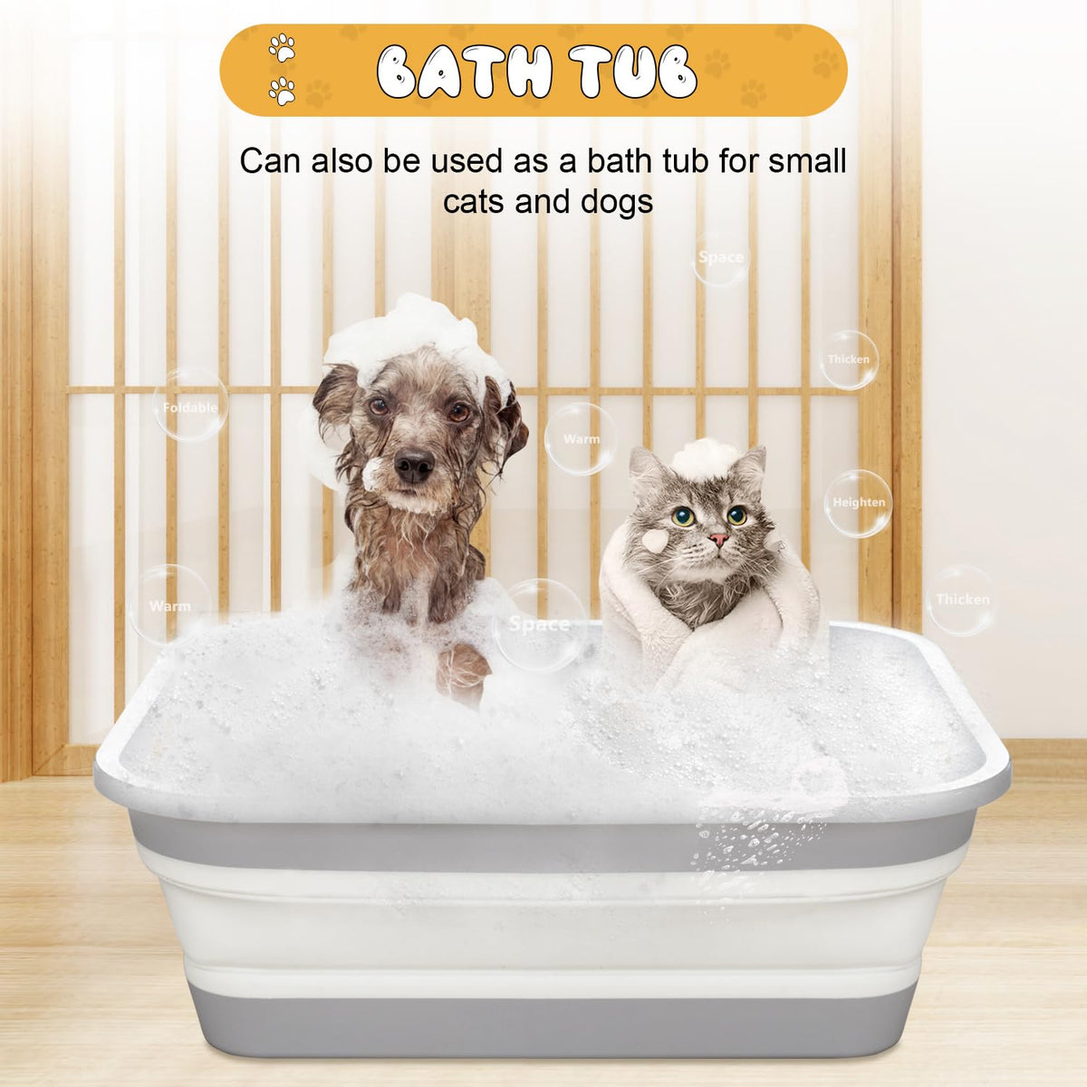 Collapsible Open Cat Litter Box W4270
