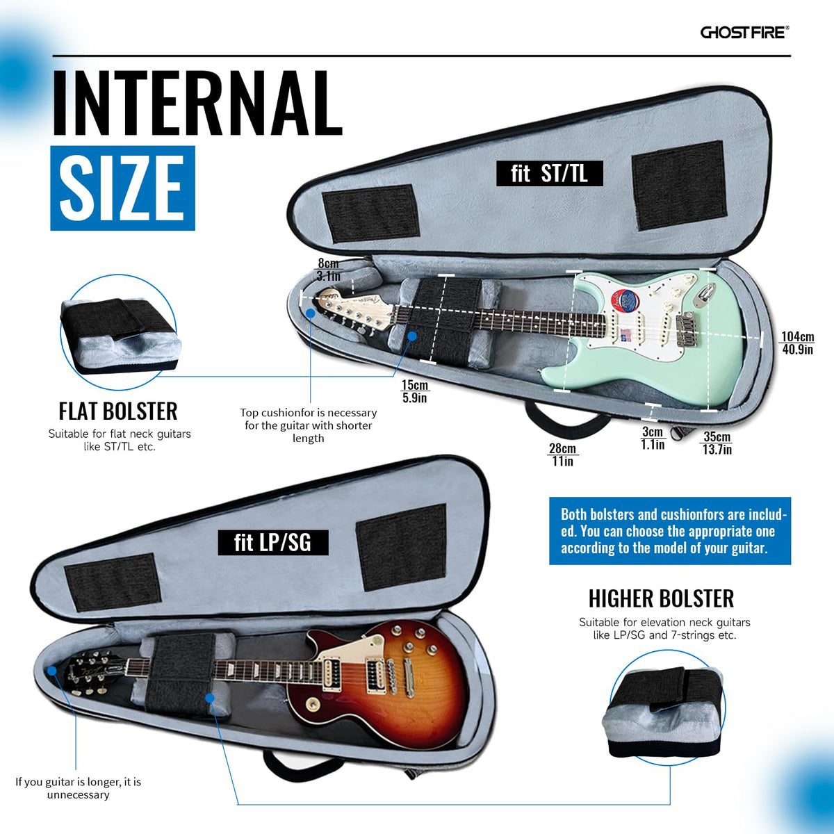 Blue Guitar Gig Bag L258