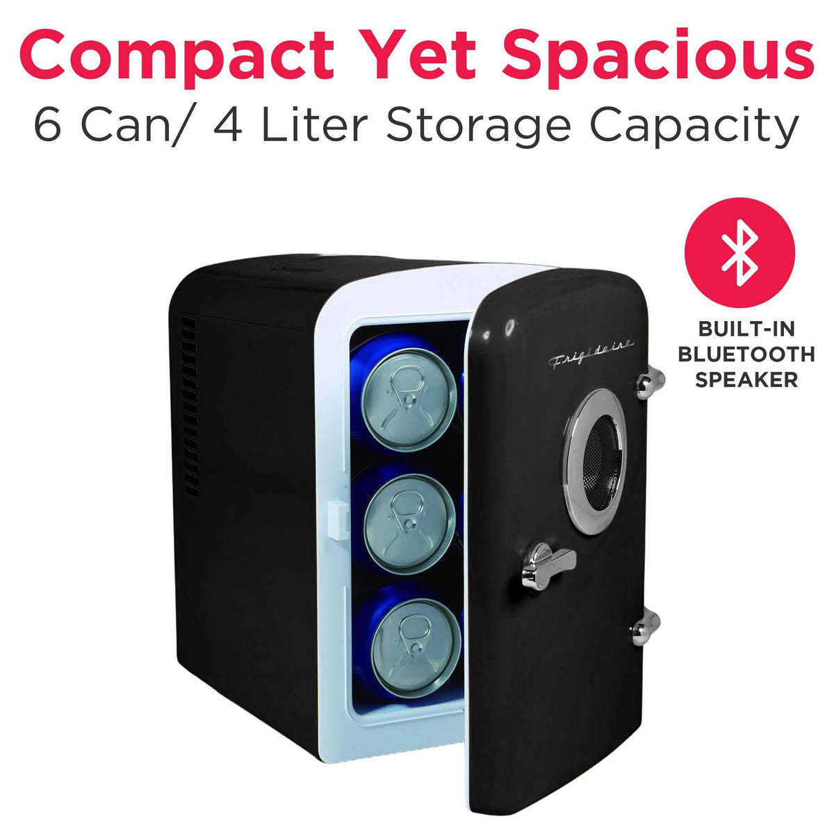 6 Can Retro Mini Portable Personal Fridge/Cooler V581