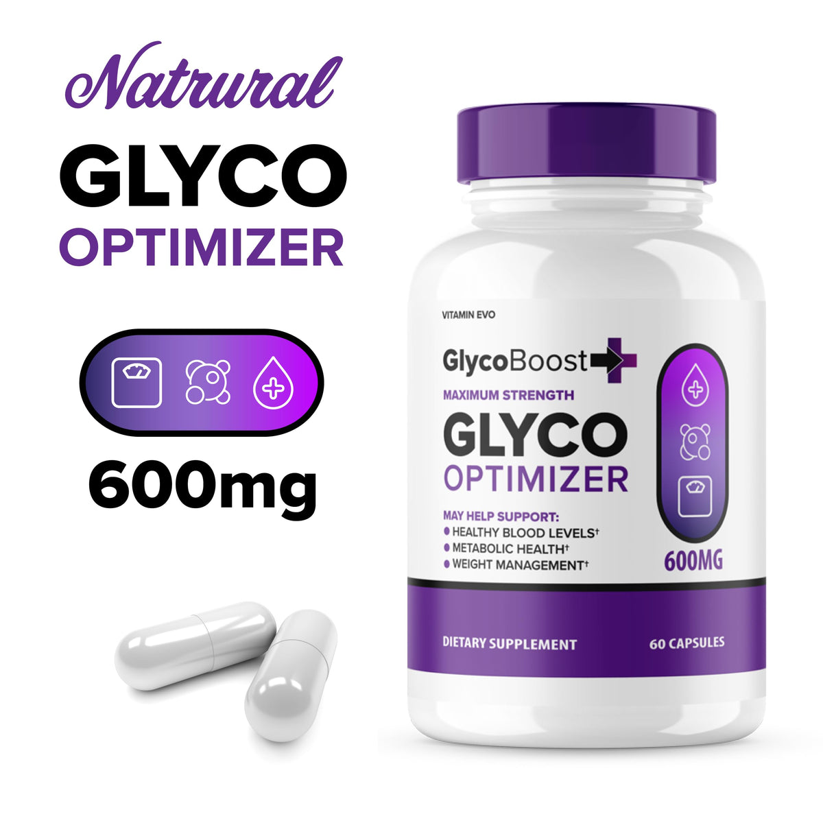 60 Capsules Glycogen Support Supplement E102189