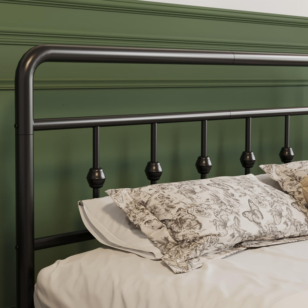 12 Inch Full Bed Frame with Headboard and Footboard P9106