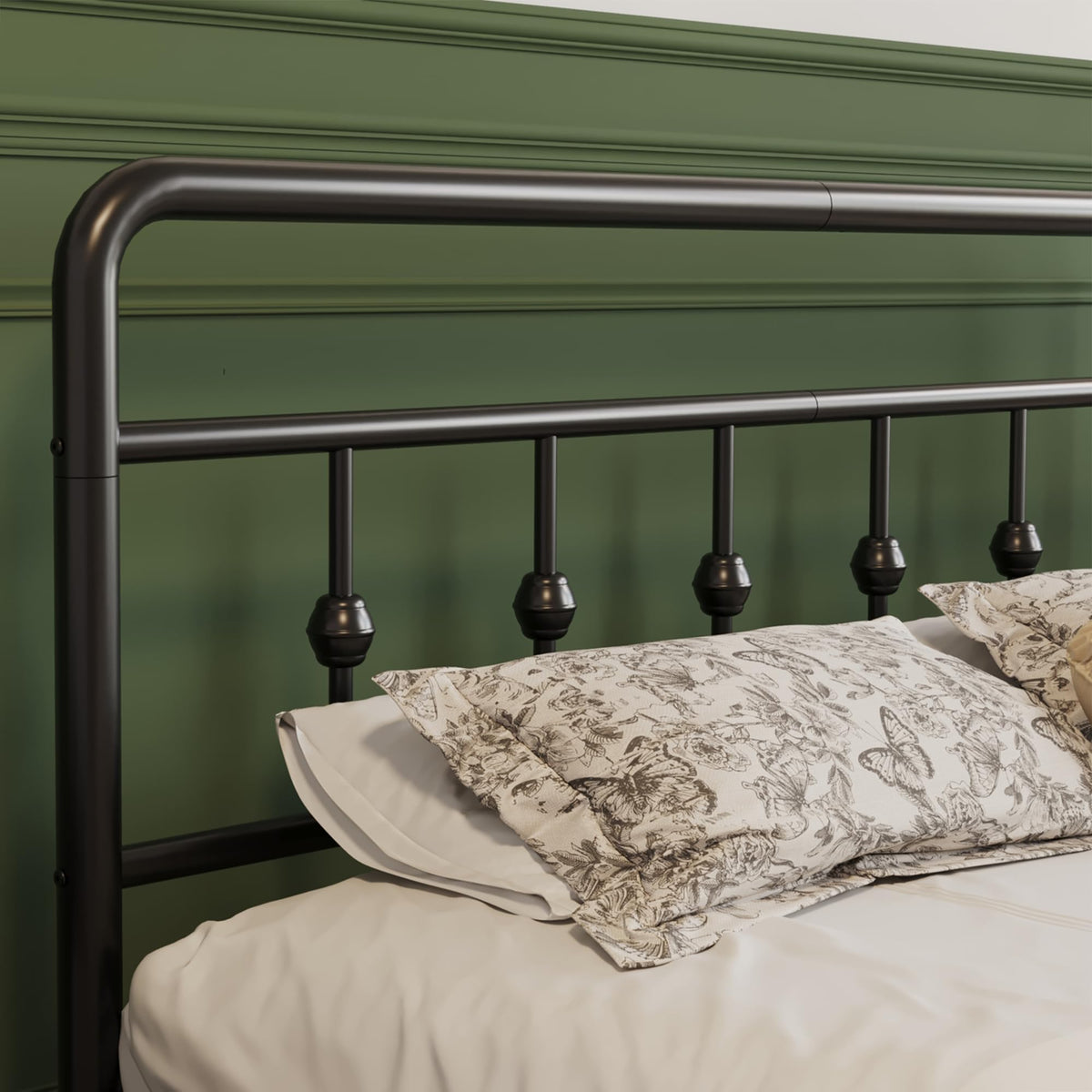 12 Inch Full Bed Frame with Headboard and Footboard P9106