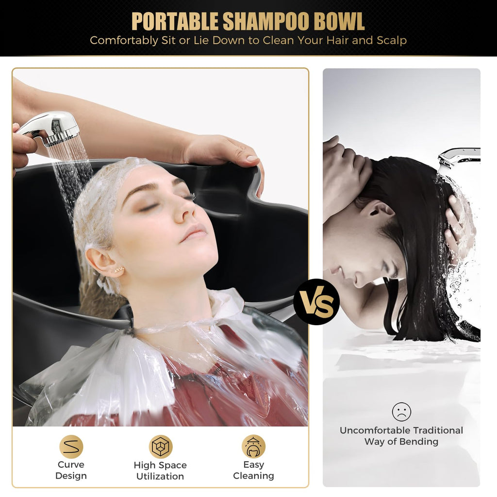 Portable Shampoo Basin with 2 Water Buckets R39050