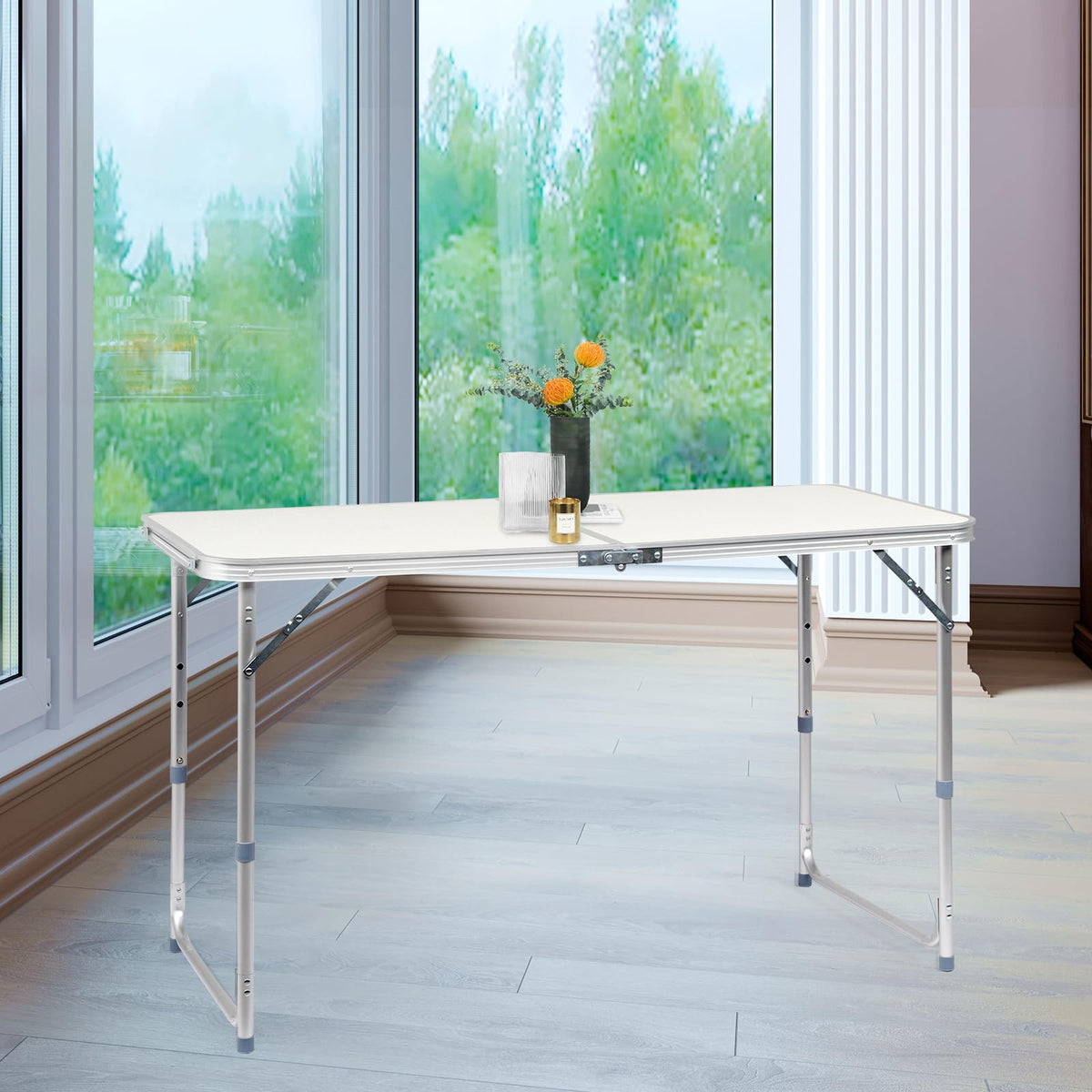 Folding Portable Camping Table White X180711
