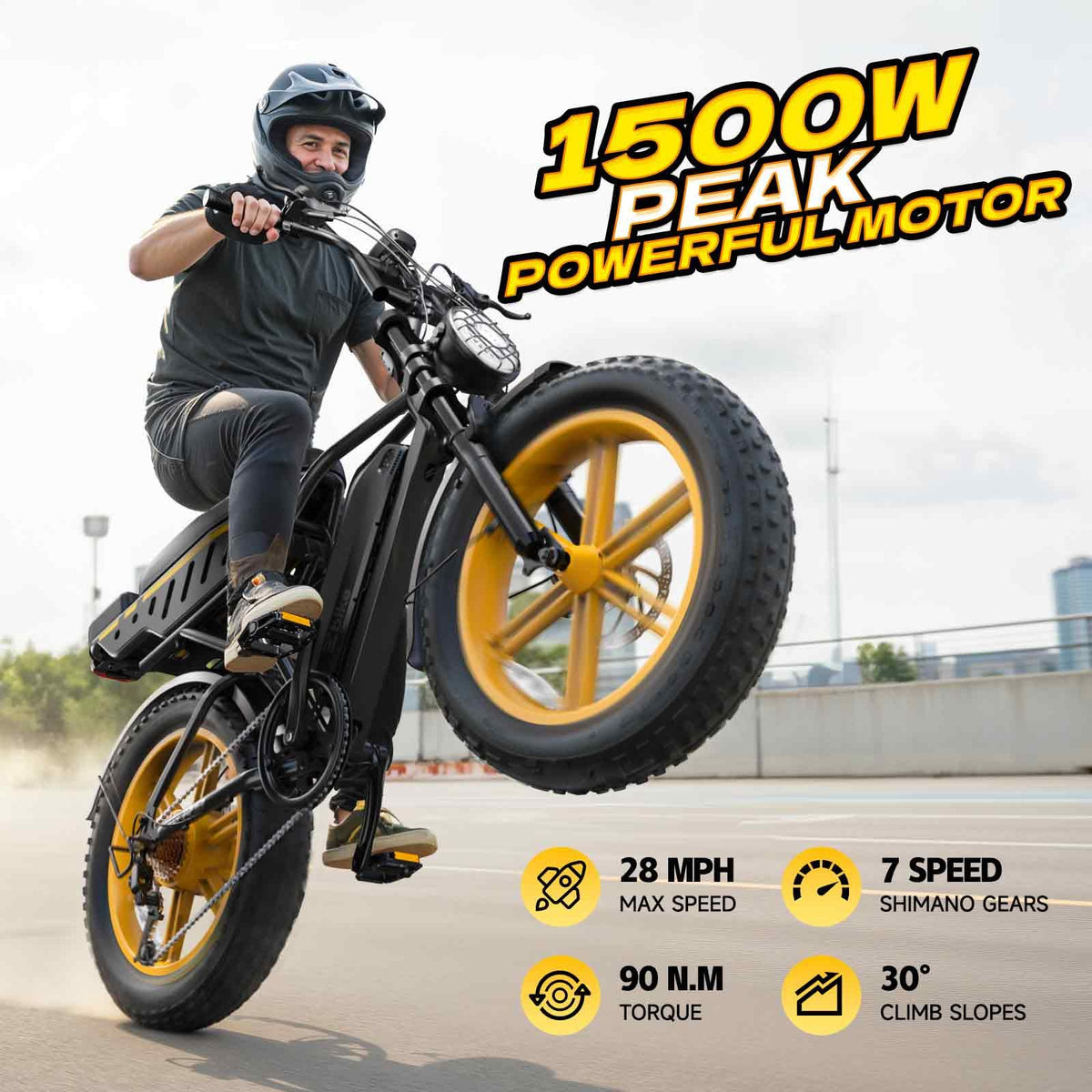 Electric Bike for Adults 48V 15/30 Ah Battery H9371