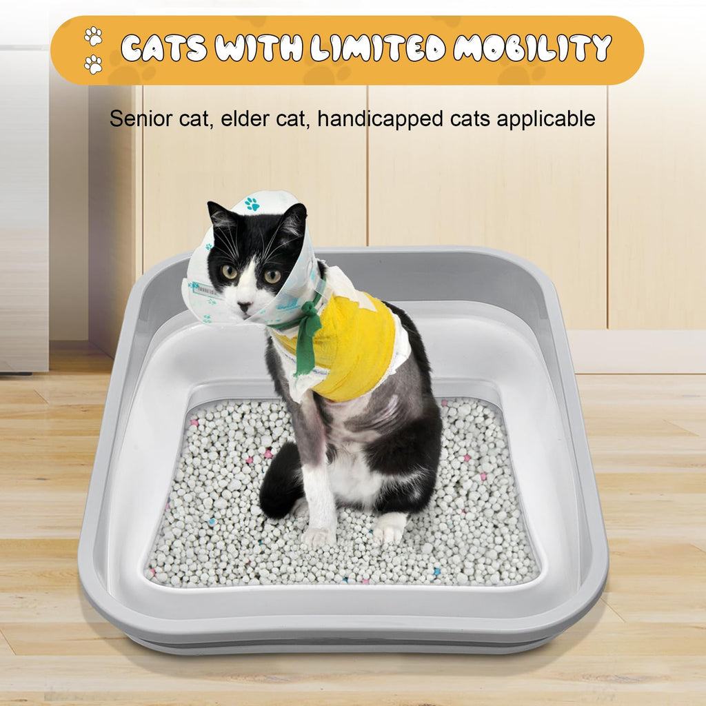 Collapsible Open Cat Litter Box W4270