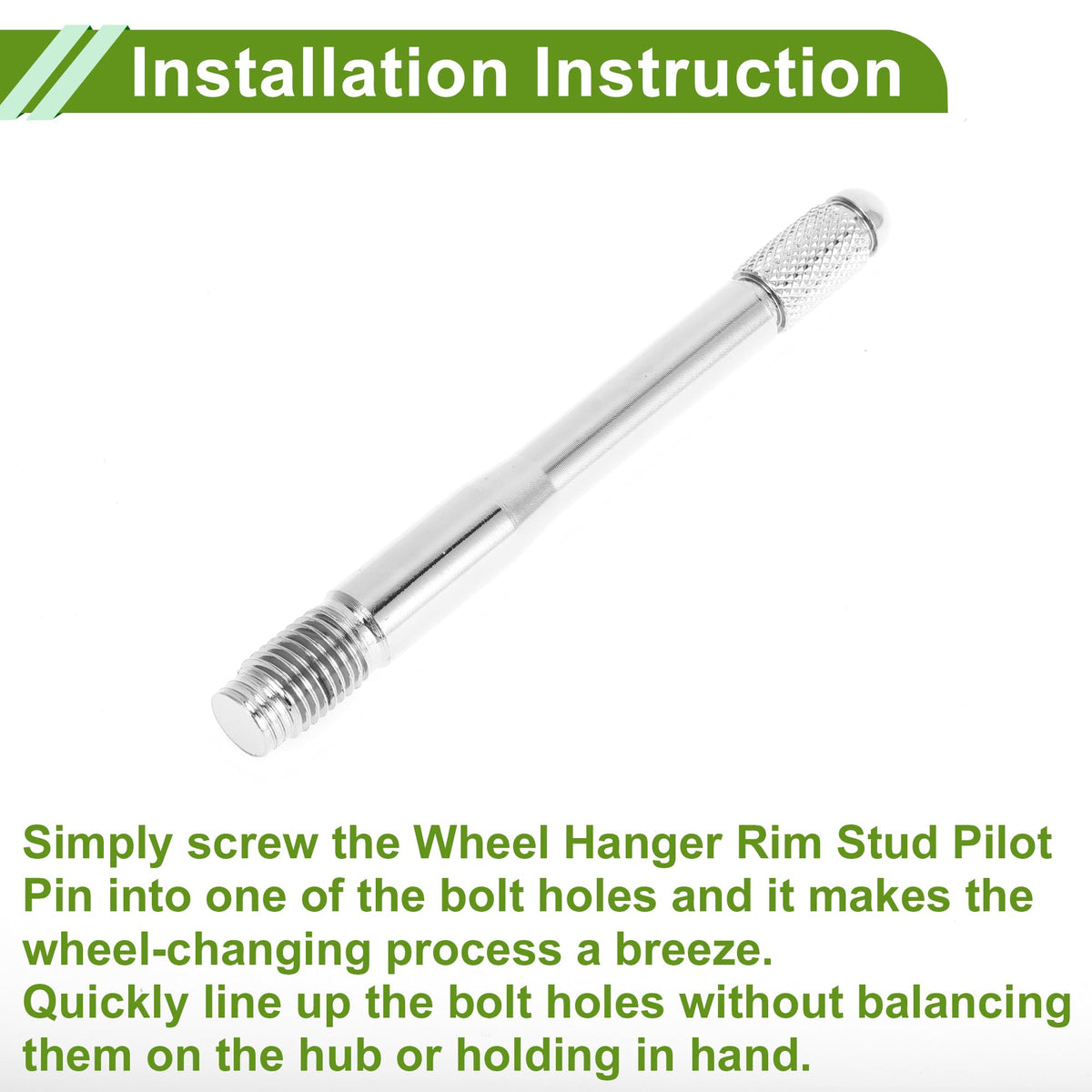 M12x1.5 120mm Stainless Steel Wheel Alignment Pin V8471