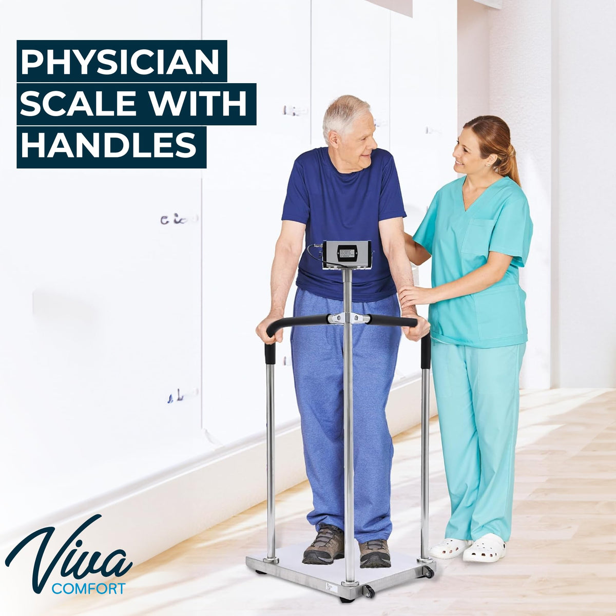 Medical Grade Digital Scale with Handles 660 lb Weight Capacity S1757