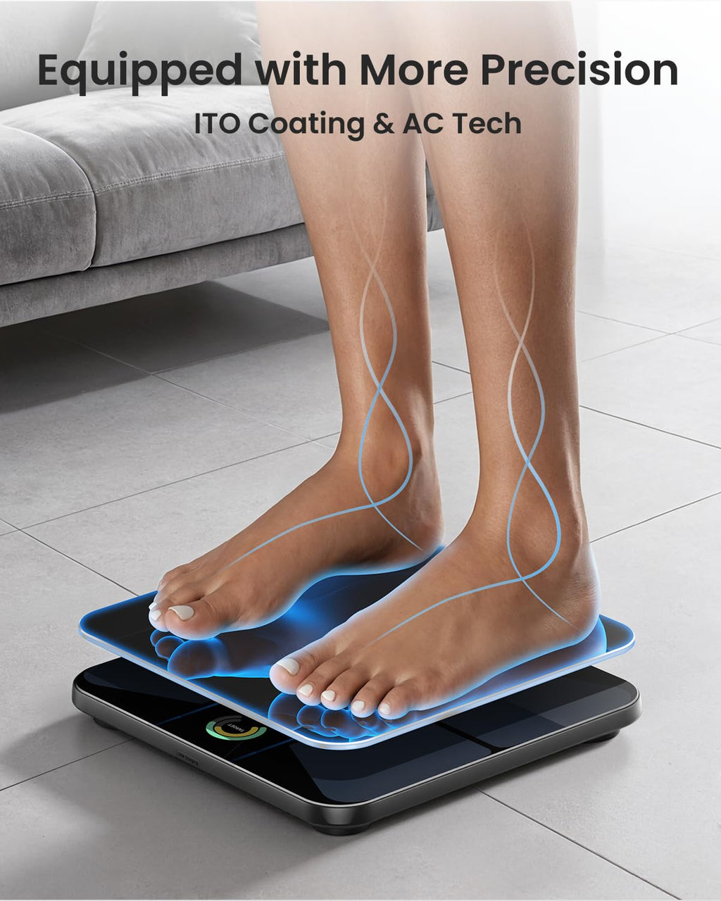Wi-Fi Bluetooth Rechargeable Body Fat Smart Scale Q186