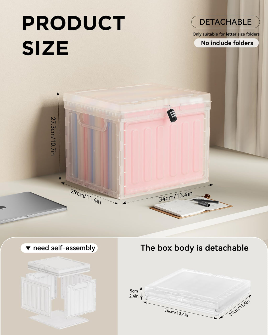 2 Drawer Plastic File Cabinet G1541