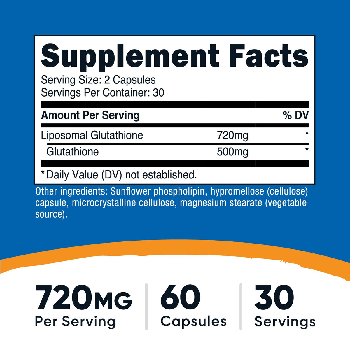 Liposomal Glutathione Supplement 60 Capsules T51665