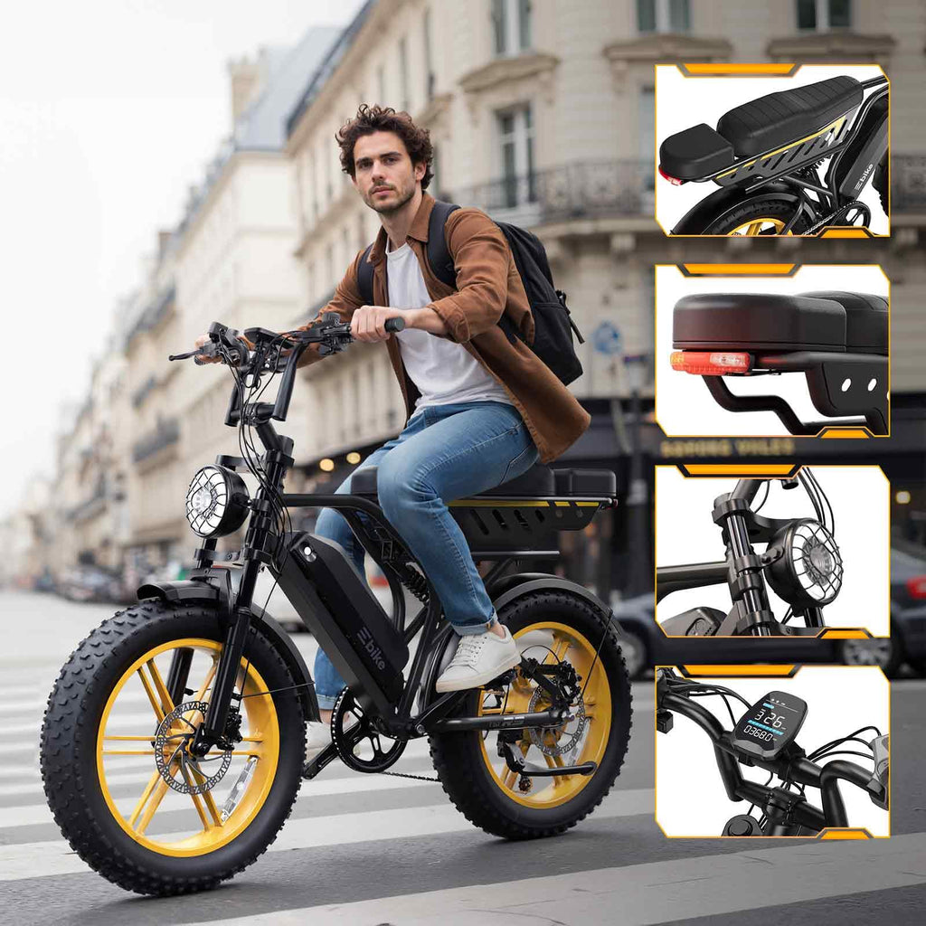 Electric Bike for Adults 48V 15/30 Ah Battery H9371