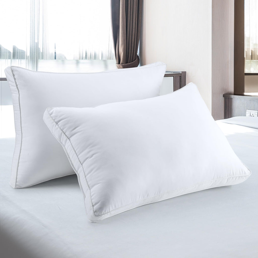 White Queen Size Set of 2 Bed Pillow Y339