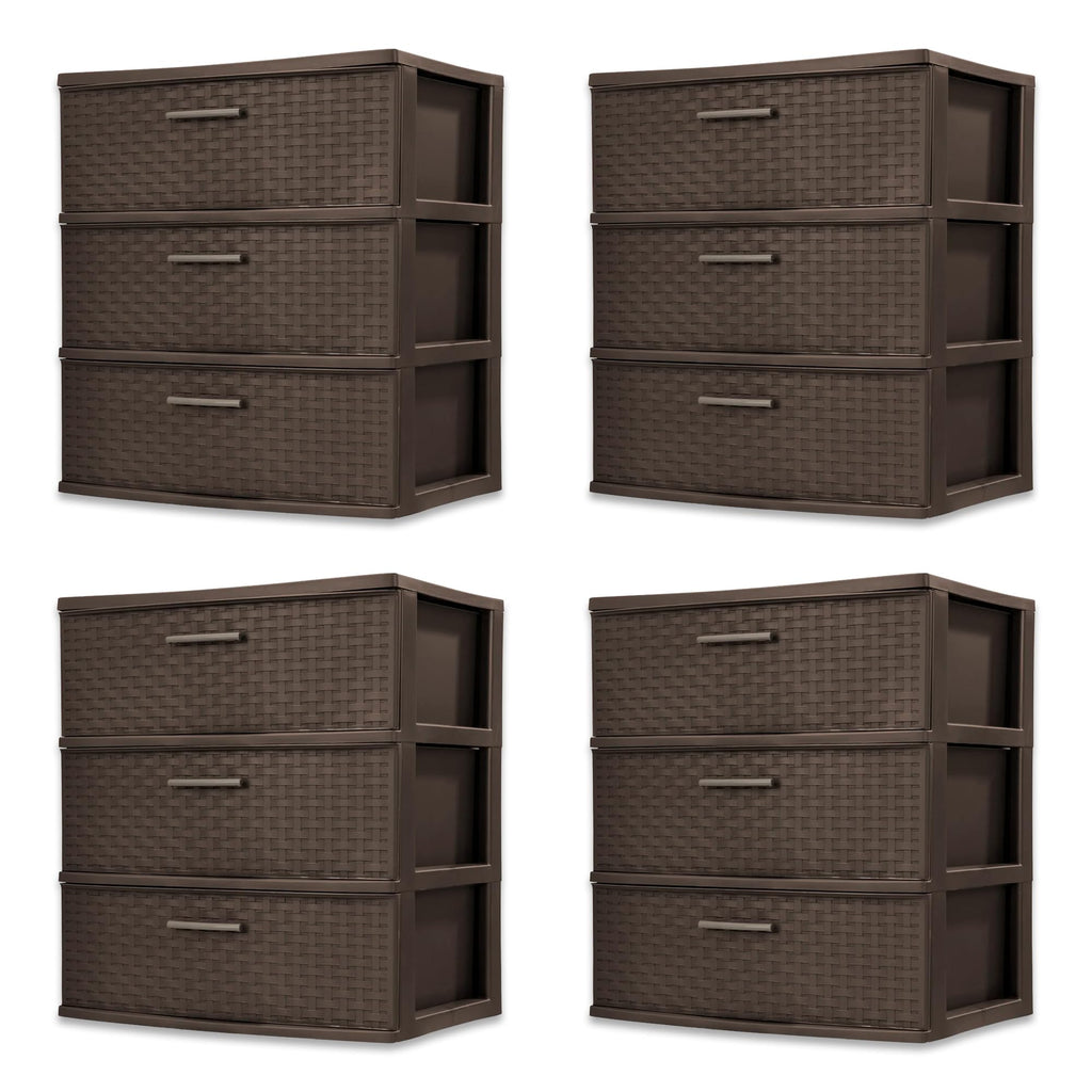 3-Drawer Storage Unit 4-Pack W106865