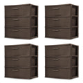 3-Drawer Storage Unit 4-Pack W106865