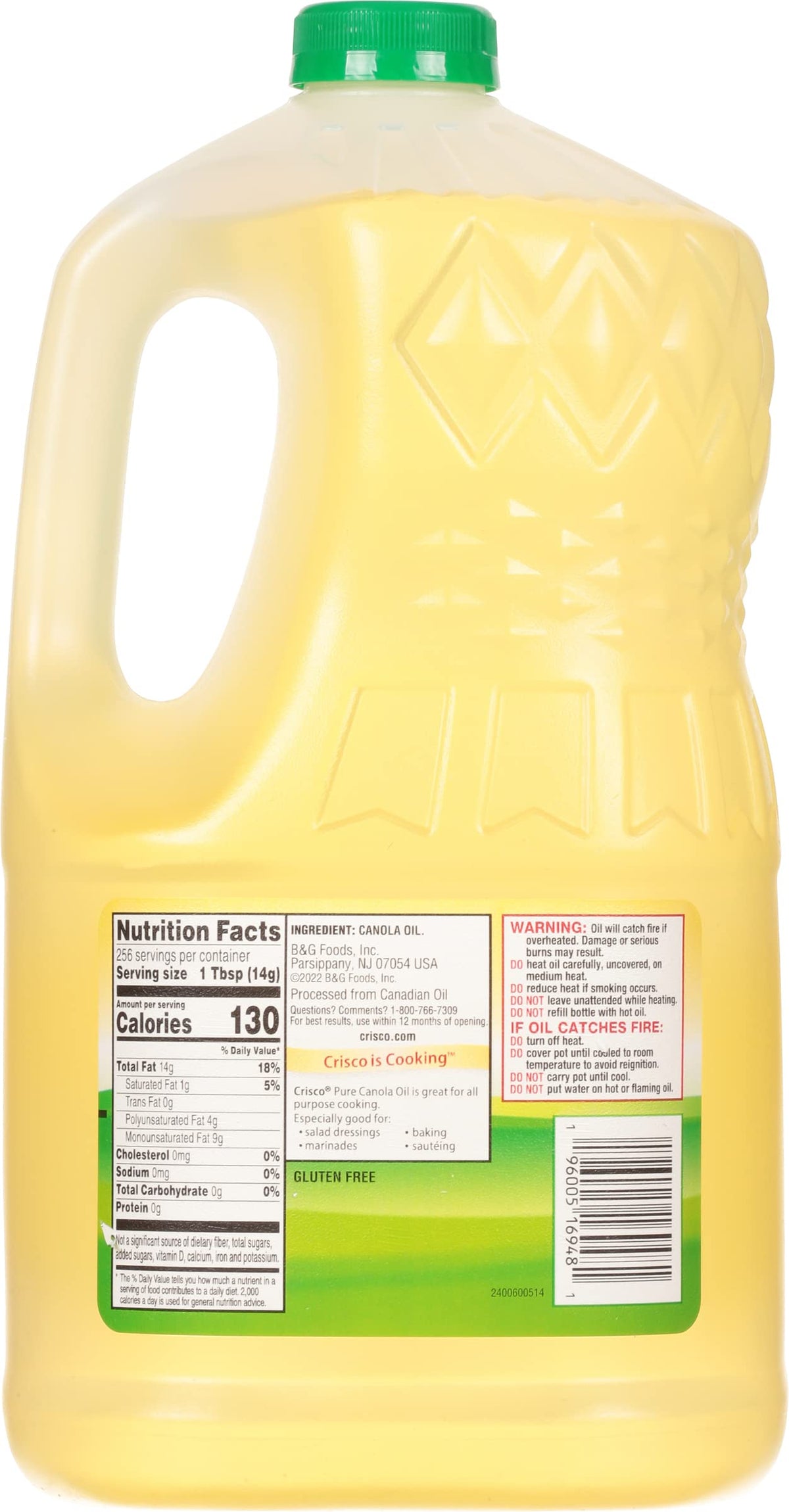 Canola Oil 1 Gallon Pack of 2 C61412