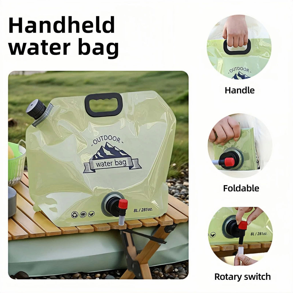 8L Collapsible BPA-Free Water Jug with Adjustable Faucet V127