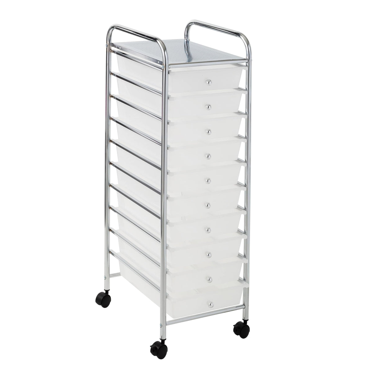 10 Drawer Rolling Storage Cart with Locking Wheels Q51289